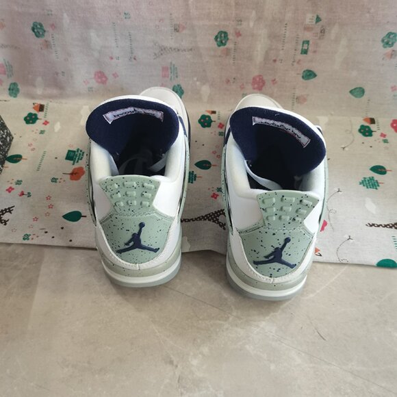 Midnight Blue Air Jordan AJ4 Sneakers - Picture 3 of 10